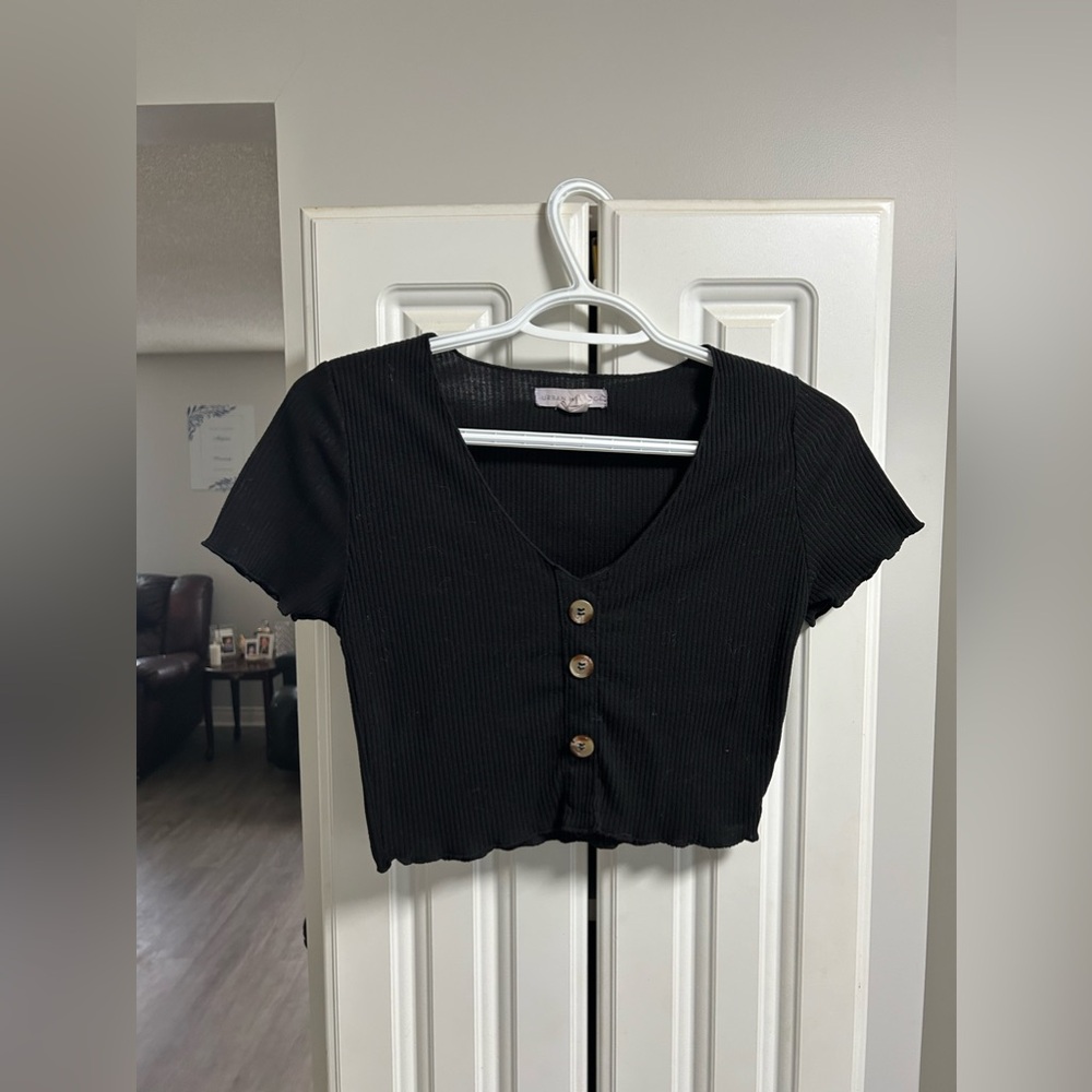 10. Urban Heritage Button Crop Top